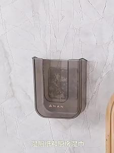 Home Tissue Box No-drill Wet Wipe Storage Boxes Bathroom Wipes Holder Toilet Paper Holder with Large Opening Strong Load-bearing