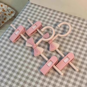 Butterfly Knot Stretchable Clothes Hanger Home Use Anti-Slip Multi-Function Dormitory Use Student Clip Expandable Pants Rack
