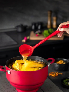 kochblume | Heat-Resistant Non-Stick Large Kitchen Soup Spoon