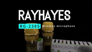RAYHAYES ไมโครโฟนไร้สาย ไมโครโฟนมือถือแบบเดิม ไมโครโฟนสำหรับร้องเพลง เหมาะสำหรับการแสดงบนเวที คาราโอเกะ และงานปาร์ตี้