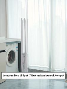 Rak Jemuran Lipat Pakaian Portable Rak Gantungan Baju Serbaguna Stand Hanger Untuk Indoor/Outdoor