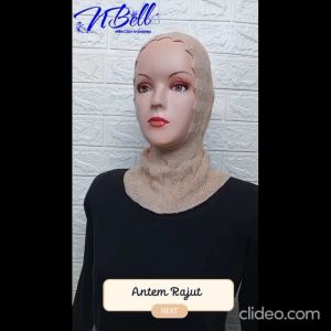 CIPUT NINJA RAJUT ANTEM ZIGZAG ANTI TEMBEM DALAMAN HIJAB JIGJAG