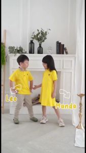 Kaos Polo Dress Katun Baju Anak Perempuan cewek 2 - 10 tahun Model MANDA by HANHEL