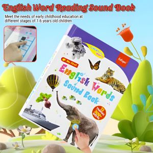 【Early Childhood Education】English Word Reading Sound Book Basic Word Learning Intelligent Sound Enlightenment