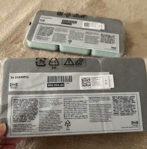 Sponge gray-green 3pcs/pack Ikea