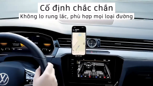 Giá đỡ điện thoại trên ô tô kèm sạc không dây C3 kẹp điện thoại tự động chống trượt để trên oto cao cấp xoay 360 độ bền bỉ dễ sử dụng