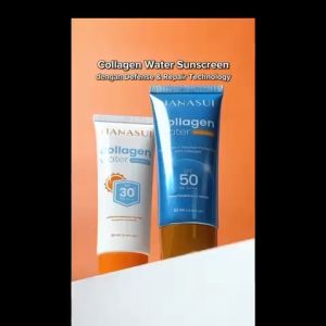 Hanasui Collagen Water Sunscreen SPF 50 dan SPF 30 PA+++ 30mL - Proteksi dari Sinar UV