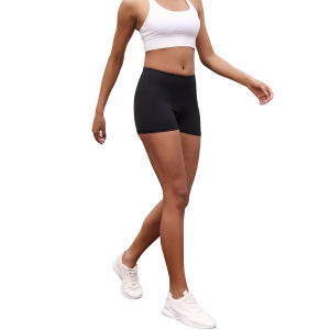 ความยืดหยุ่นสูงกีฬากางเกงขาสั้น BIKER กางเกงขาสั้นผู้หญิง Super Soft NO See โยคะวิ่ง Push Up GYM ฟิตเนสผู้หญิง Activewear