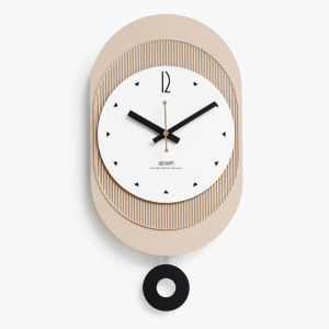 Wozoom Modern Creative Wall Clock No Drilling Required New 2025 Household Living Room Decorative Items Acrylic Oval Shape