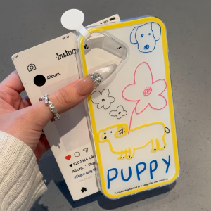 Abstract Cat Dog Couple Phone Case Protective Shell for Huawei Pura70 Mate70 Xiaomi 15 14 VivoS20 High End Feelings Men Women