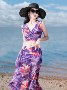 Summer Love Bikini Three-piece Set Womens Holiday Beach Swimming Suits Separate Design Popular Online Sport Fitness Fans Supplies