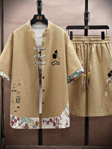 Loose Casual Chinese Style Summer Set