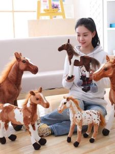 Đồ Chơi Ngựa Mô Phỏng Dễ Thương Đồ Trang Trí Động Vật Hoang Dã Đồ Trang Trí Chụp Ảnh Đồ Chơi Ngựa Con Ngựa Hổ Mang Đồ Chơi Vải PP Cotton Trẻ Em 9 Tuổi