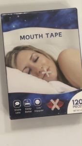 Băng dán miệng giảm ngáy khi ngủ MOUTH TAPE 120 PIECES giúp giảm thở bằng miệng chống khô miệng khi ngủ của Mỹ