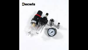 AFC2000 Air Pressure Regulator For Air CompressorOil-water Separator Copper Filter Element Including Lubricating Oil Atomizer