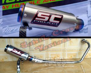 Knalpot Racing SC PROJECT Satriya fu satriya karbu