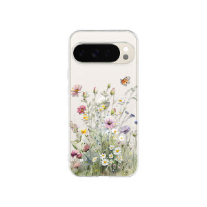 Aesthetic Flower Design Clear Case For Multiple Google Pixel Models