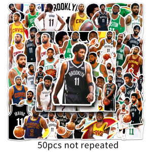 สติ๊กเกอร์ตกแต่ง DIY ลายบาสเก็ตบอล 100 แผ่น ลายมือวาด กระเป๋าเดินทาง แก้วน้ำ บันทึกการ์ตูน วัสดุกระดาษ