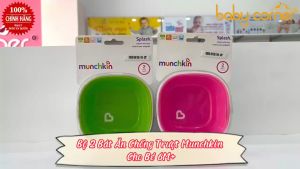 Bộ 2 Bát Chống Trượt MUNCHKIN Cho Bé Từ 6 Tháng