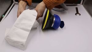 6inch Pneumatic sander Dust Sucking Air polisher sanding polishing machine with Suction dust bag Pneumatic sanding polisher
