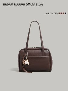 URCDN RDALVO | Minimalist Bowling Bag Spacious Versatile Shoulder Handbag