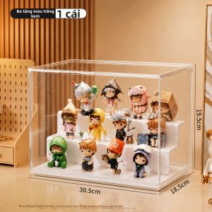 YOUKAMAN | Kệ Trưng Bày Cầu Thang Chống Bụi Mica Trong Suốt