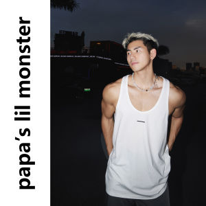 Papas lil monster | Áo Vest Không T Tay Phong Cách Mỹ Thông Thường cho Mùa Hè và Thể Thao