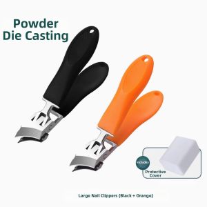 MIVOFIVO | Deep Cut Anti-Splash Pointed Tip Wide Opening Nail Clippers