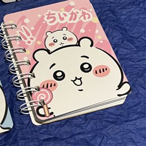 Chiikawa | Chiikawa Kawaii Cartoon Spiral Notebook with Stickers Cute Student Diary Journal Planner Stationery Gift for Kids Girls