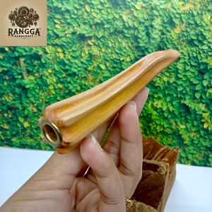 once pipa sedotan kayu kemuning emas belimbing segi 6 model S B21