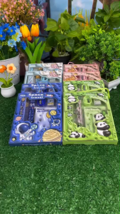 ชุดเครื่องเขียน 3D การ์ตูนเครื่องเขียนชุดเด็กการเรียนรู้ ดินสอ เครื่องเขียนนักเรียนอุปกรณ์การเรียน 6in1