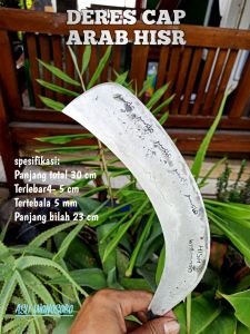 Pisau Sabit Arit Deres Penderesan baja isen lapis 5 cap arab