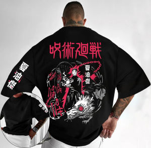 Bandai | Jujutsu Kaisen Mens Cotton T-Shirt Geto Suguru Japan Anime Summer Boy Kids Harajuku Y2k Parent-Child Casual Short Sleeve