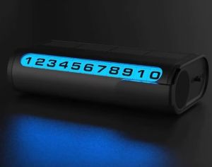 Bảng ghi số điện thoại gắn xe hơi ô tô kèm đèn Led năng lượng mặt trời Có thể thay nhiều số