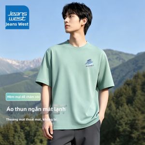 Jeanswest | Áo Thun Tay Ngắn Mát Lạnh Trắng Mùa Hè