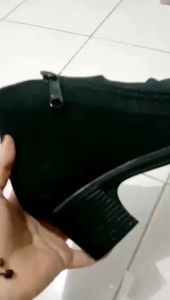 Cuero Sepatu Boots Wanita Suede - Misty Heels 5cm Terpopuler