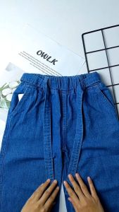 Celana Kulot Anak Cewek Bahan Denim Ukuran Tanggung 8 tahun sampai 11 tahun Bisa COD
