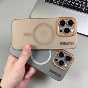 Ultra Slim Matte Translucent For Magsafe Magnetic Phone Case iPhone 16 / 15 / 14 / 13 Pro Max Skin-friendly Hard Cover For iPhone 16 15 14 Plus Anti-fingerprint Protective Casing