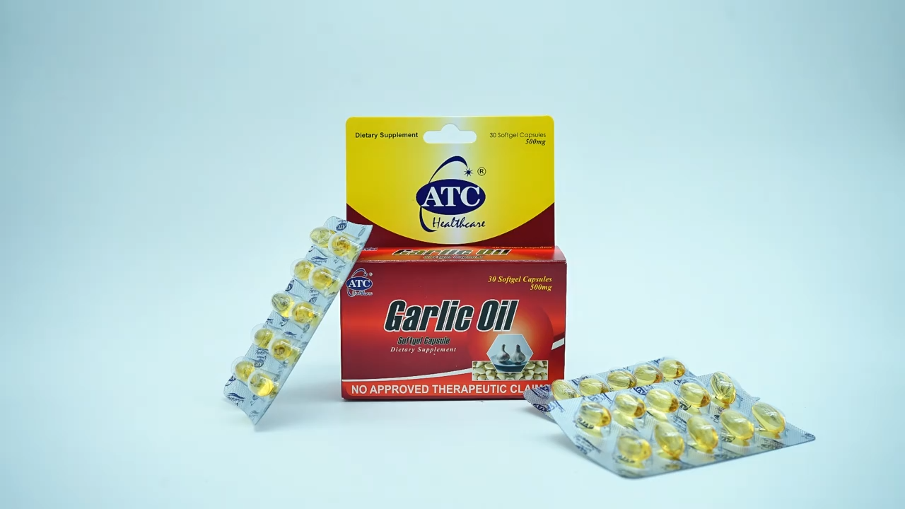 【BUY 1 TAKE 1】ATC Healthcare Garlic Oil 30s Capsules FDA Approved Dietary Supplement For Men Women Official Shipment Original Food Supplement For Adult Heart blood health Natural Antibacterial Reduce Cholesterol Enhance immunity Relieve stress fatigue