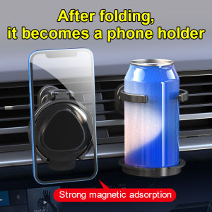 EKLEVA Car Multifunctional Air Vent Drink Cup/Phone Holder Foldable Auto Water Bottles Drink Rack Stand Car Coffee Cup Holder Phone Bracket
