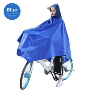 Riding Raincoat for Adults with Double Brim and Thickening