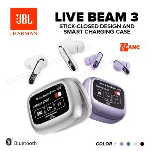 Authentic For JBL Live Beam 3- True Wireless Noise Cancelling Enclosed Earbuds 6 Microphones for Perfect Communication IP55 Waterproof