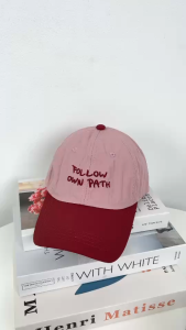 หมวกแก๊ป โทนเอิร์ธปักตัวอักษรสุดมินิมอล ใส่ง่ายได้ทุกวัน 142