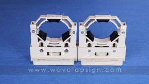 WaveTopSign CO2ผู้ถือหลอดเลเซอร์สนับสนุนเมาพลาสติกที่มีความยืดหยุ่น50-80มิลลิเมตรสำหรับ50-180วัตต์เลเซอร์แกะสลักเครื่องตัด1คู่2ชิ้น