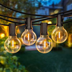 25 Pcs & 3 Spare LED 7.6 MSolar Lights Outdoor Indoor Waterproof Bulb Garden Decoration Lights Outdoor LED Bulb Wedding String Lights Solar Christmas Lights Crystal Ball Waterproof