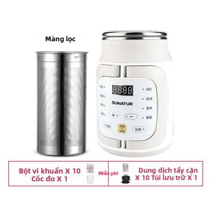 Nồi Nấu Đa Năng Điện SUNATUR 600ml 700W Nấu Cơm Hầm Chậm Làm Cháo Súp Mini Di Động Với 8-19 Chương Trình Nấu Các Loại Ngũ Cốc Sữa Chua Món Tráng Miệng Thức Ăn Trẻ Em Giữ Ấm Hâm Nóng