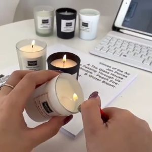 Nến thơm tinh dầu cao cấp AROMA MAIBA không khói an toàn hương thơm thư giãn sáp thơm phòng ngủ khử mùi phòng vệ sinh