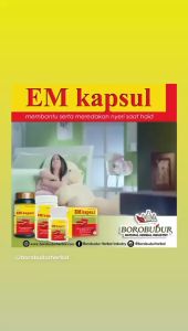 Em Kapsul Borobudur Herbal isi 12 Kapsul - Melancarkan Datang Bulan