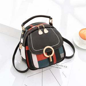Fashionable Mini Shoulder Bag for Women New 2025 Trendy Crossbody Bag Dual Shoulder Backpack Soft PU Leather Solid Color
