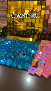 30x30cm Square Metallic Iridescent Sequin Backdrop Panel Wall Glitter Shimmer Background Party Decoration Birthday Decor